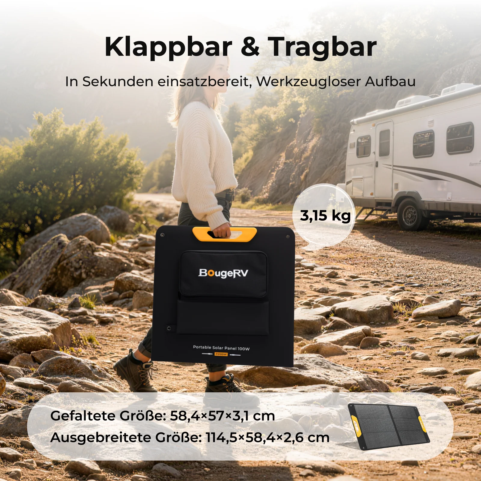 BougeRV Neues tragbares 100-W-Solarpanel - Image 6