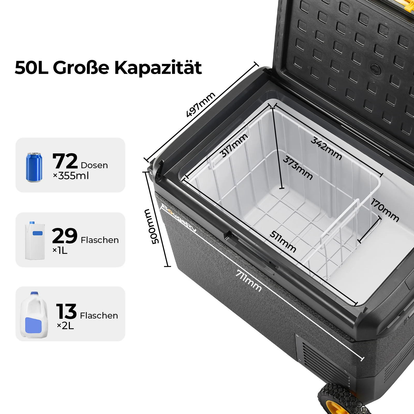 BougeRV CRS 50L tragbarer Auto Kühlbox - Image 5