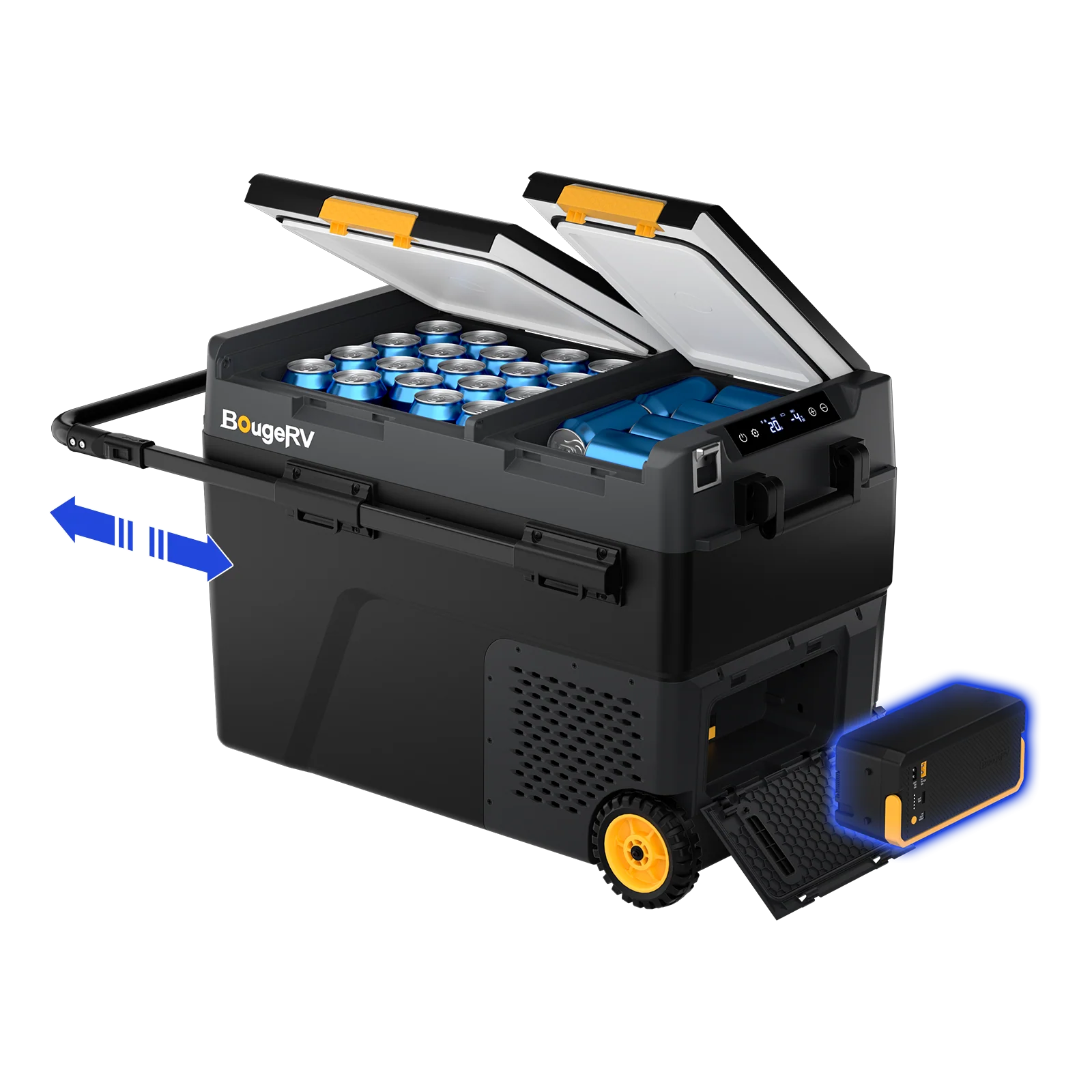 BougeRV CRD2 V2.0 49 L Zwei Zonen Doppeltür Kompressor Kühlbox Auto - Image 13