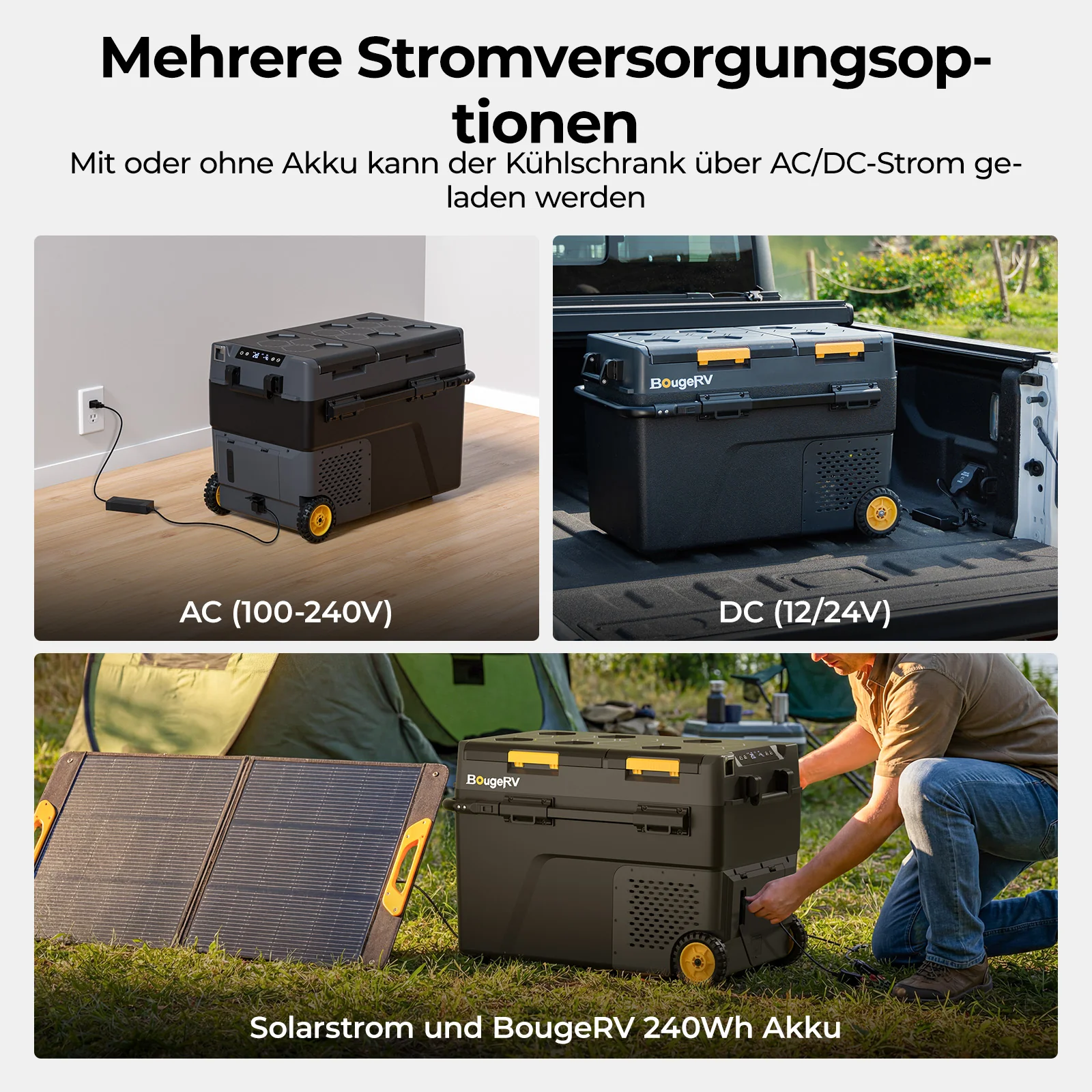 BougeRV CRD2 V2.0 49 L Zwei Zonen Doppeltür Kompressor Kühlbox Auto - Image 7