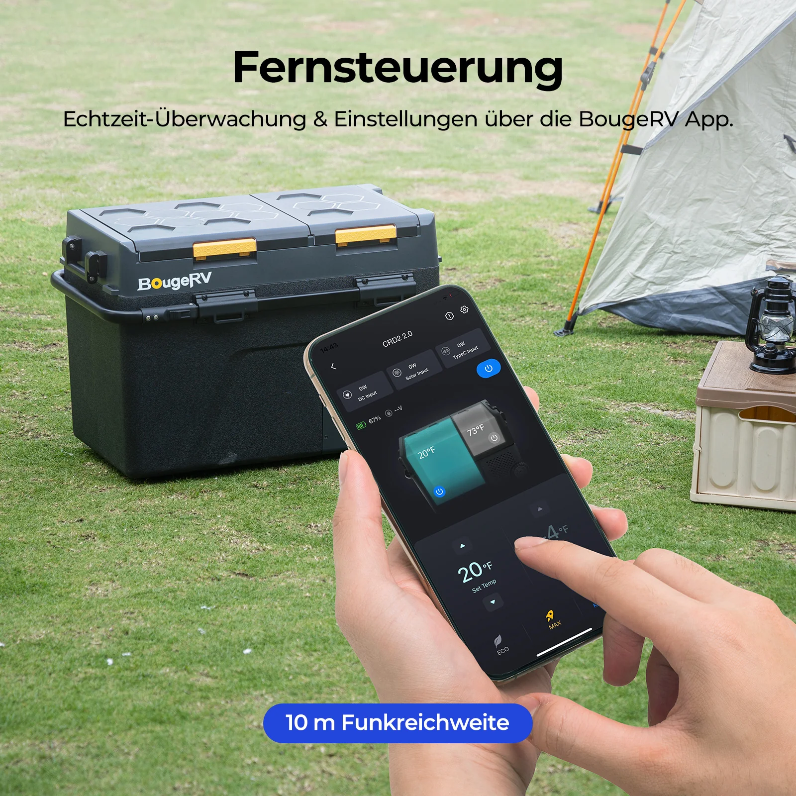BougeRV CRD2 V2.0 49 L Zwei Zonen Doppeltür Kompressor Kühlbox Auto - Image 9