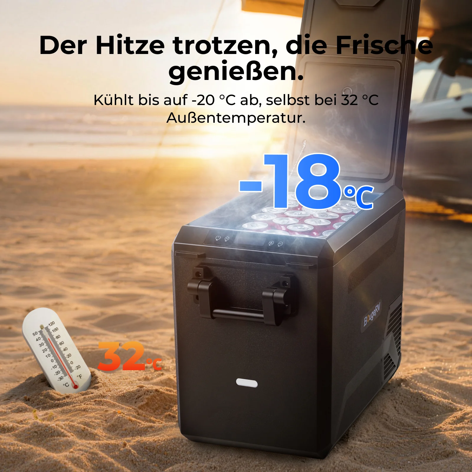 BougeRV Neuer ASPEN S50 12V 47 L tragbarer Kühlschrank (Ohne Rollen) - Image 3