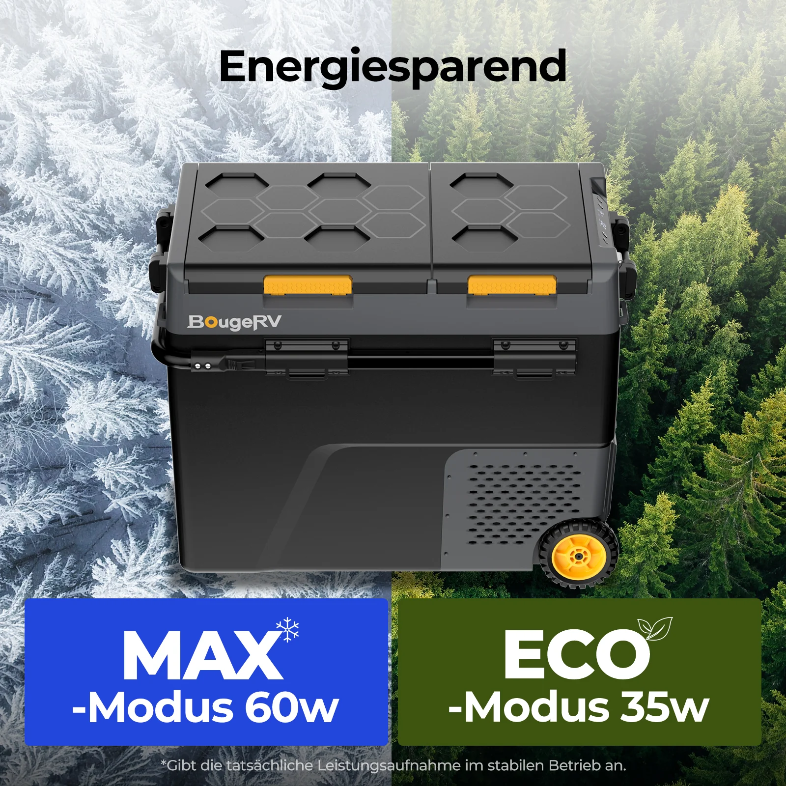 BougeRV CRD2 V2.0 57L Zwei Zonen Doppeltür Kompressor Kühlbox Auto - Image 10
