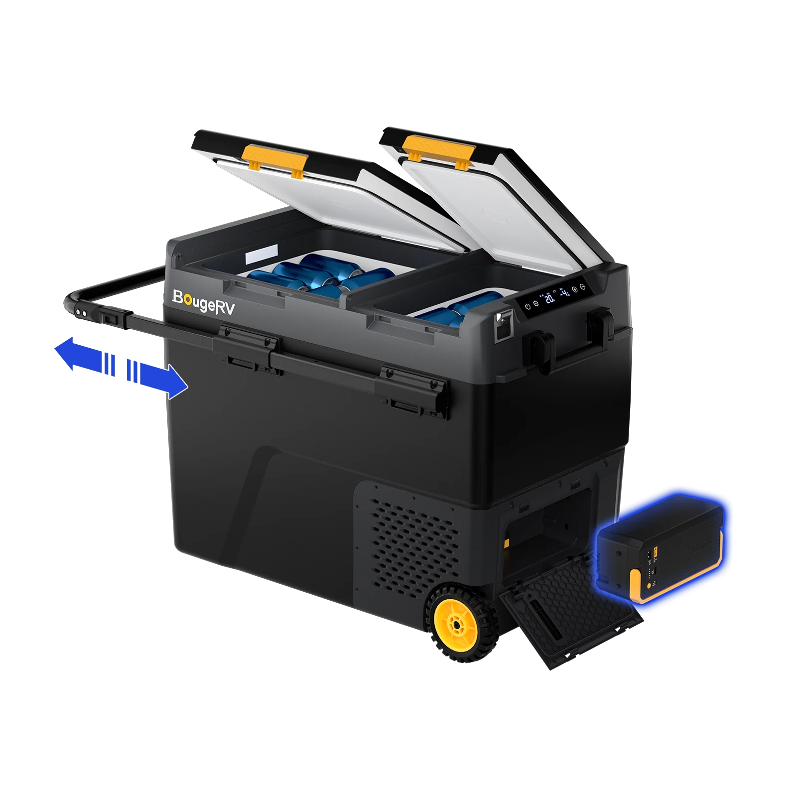 BougeRV CRD2 V2.0 57L Zwei Zonen Doppeltür Kompressor Kühlbox Auto - Image 13