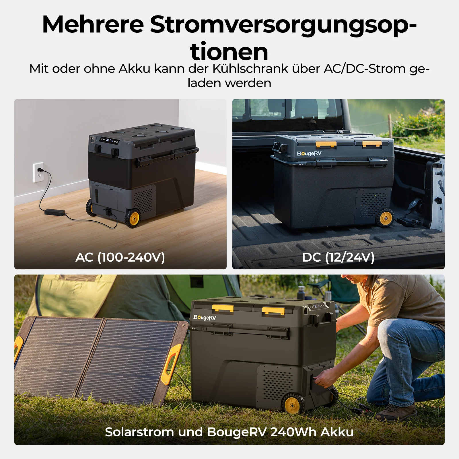 BougeRV CRD2 V2.0 57L Zwei Zonen Doppeltür Kompressor Kühlbox Auto - Image 6