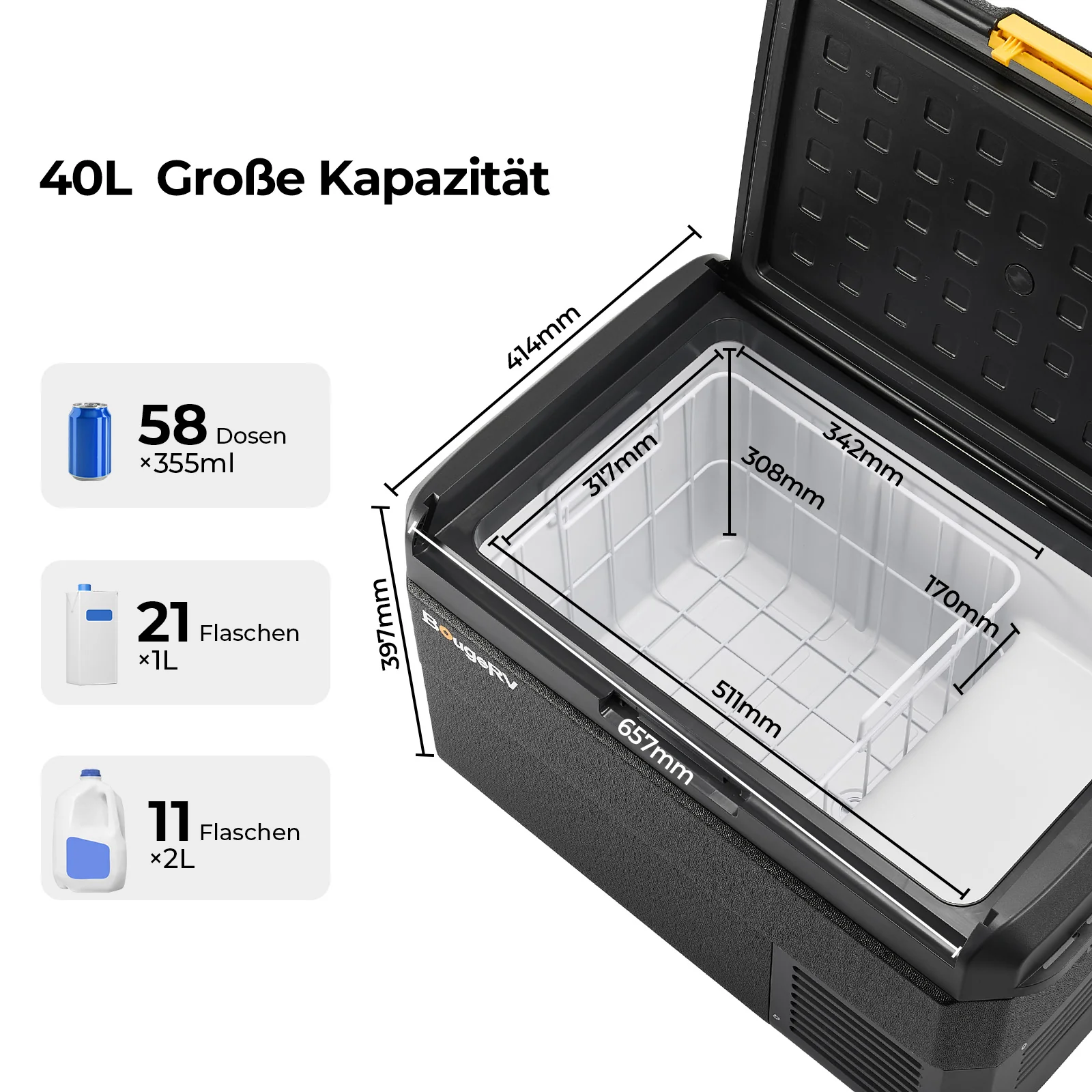 BougeRV CRS 40L Kompressor Kühlbox - Image 4