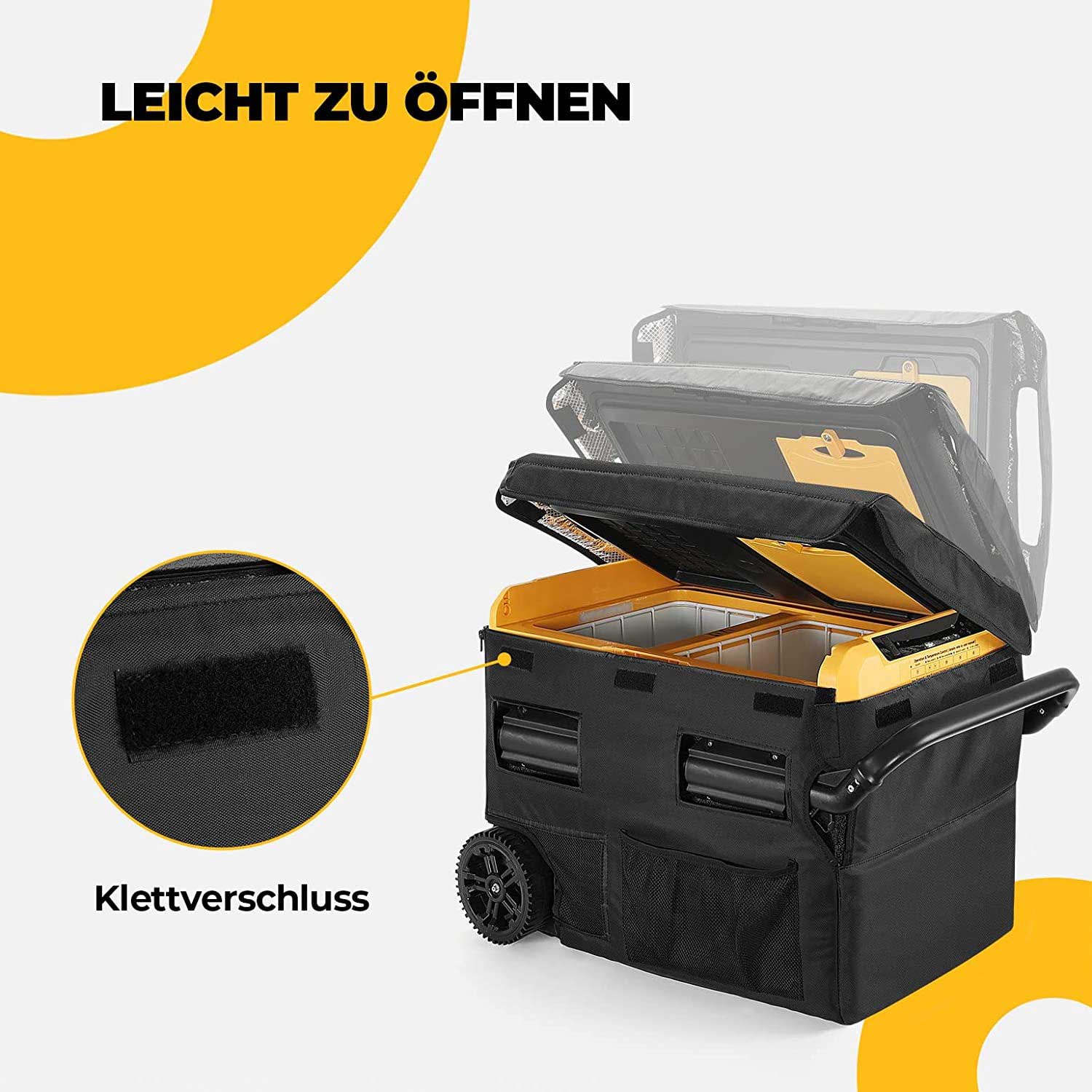 BougeRV 35L 600D Tragtasche für Dual-Zone-Kühlschrank wasserdichte & Kratzfeste - Image 6