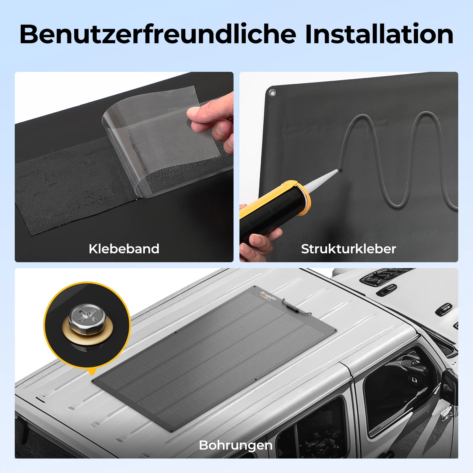 BougeRV Arch Pro 200W N-Typ TOPCon flexibles Solarpanel (12/24V kompatibel) - Image 3