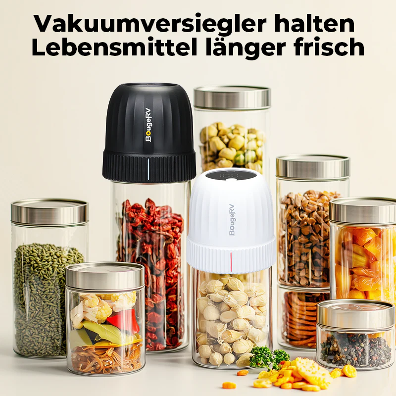 BougeRV Electric Mason Jar Vacuum Sealer Kit für Lebensmittel mit LED Anzeige - Image 6