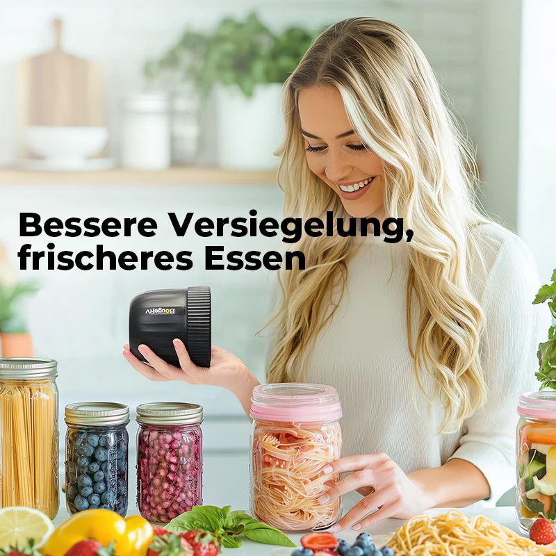 BougeRV Electric Mason Jar Vacuum Sealer Kit für Lebensmittel mit LED Anzeige - Image 7