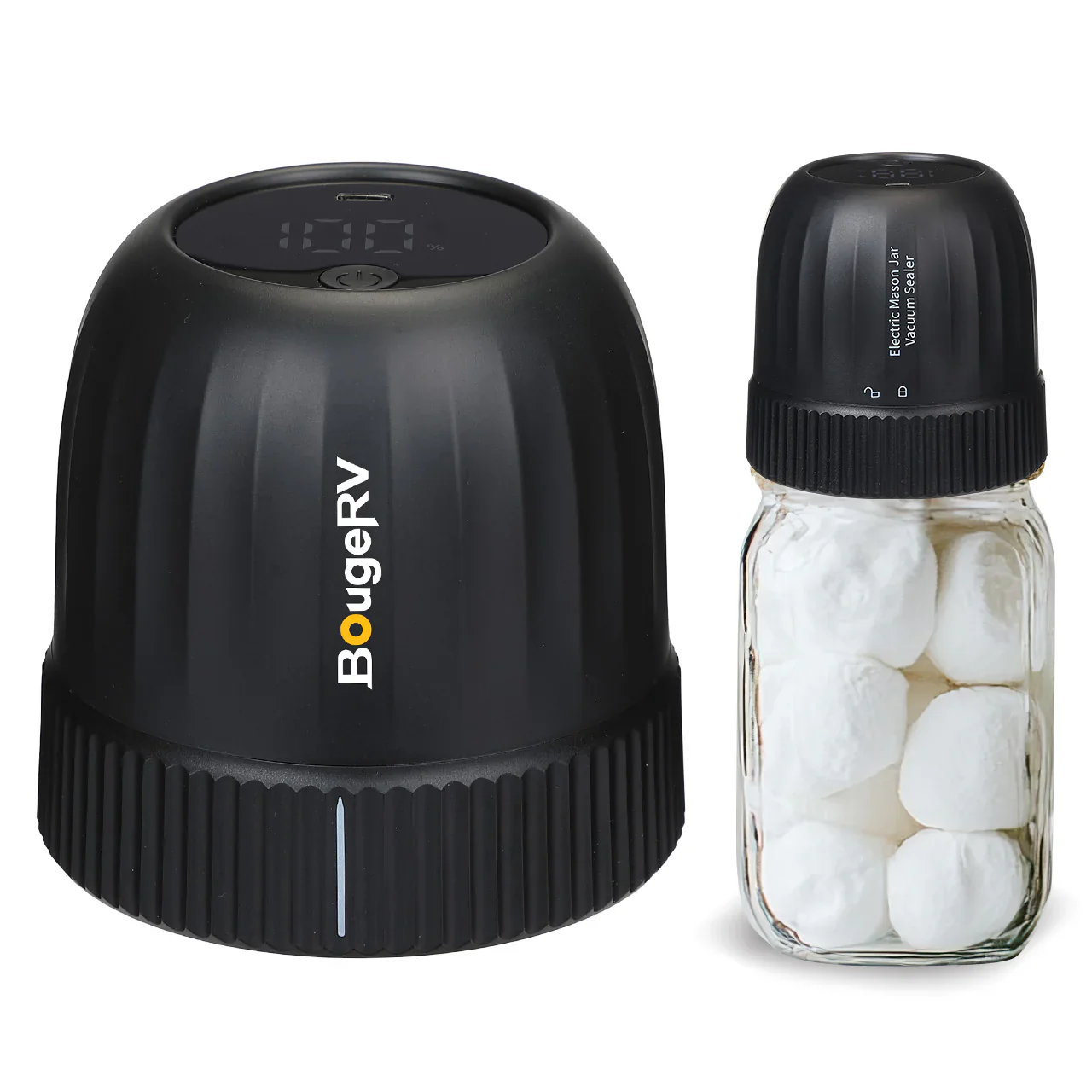 BougeRV Electric Mason Jar Vacuum Sealer Kit für Lebensmittel mit LED Anzeige - Image 9