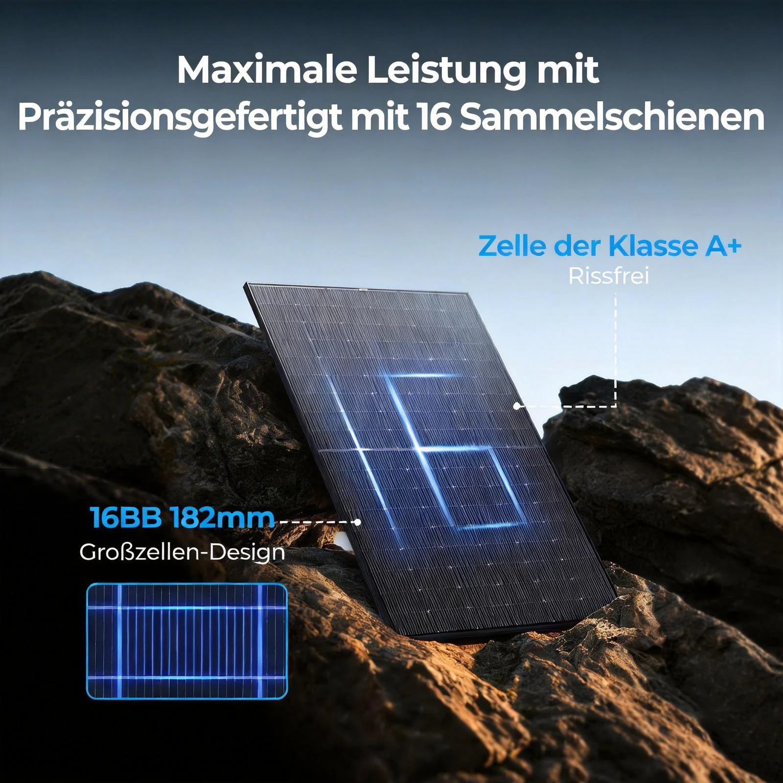 BougeRV 400 Watt 12V/24V starre bifaciale 10BB Mono-Solarplatte - Image 3