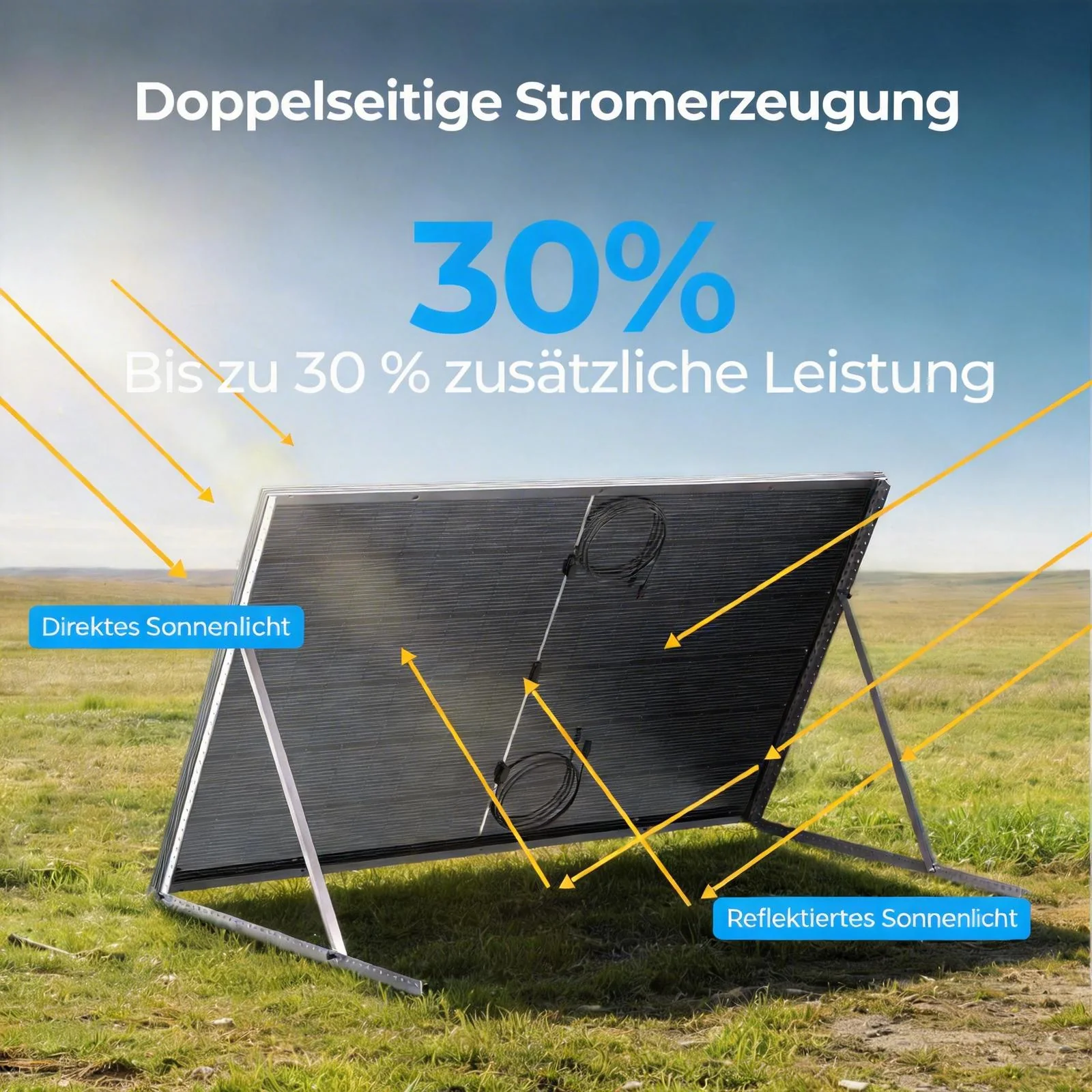 BougeRV 400 Watt 12V/24V starre bifaciale 10BB Mono-Solarplatte - Image 5