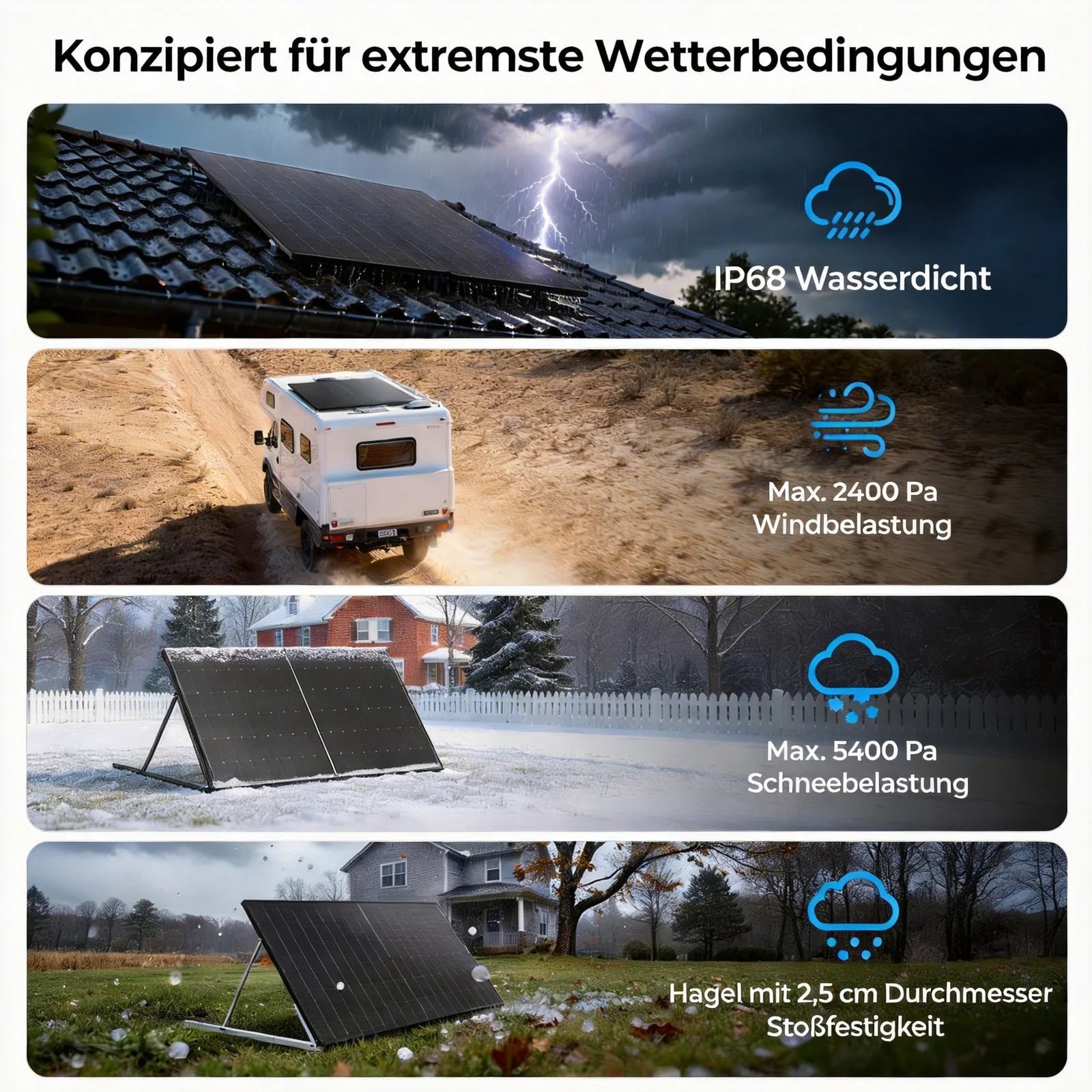 BougeRV 400 Watt 12V/24V starre bifaciale 10BB Mono-Solarplatte - Image 8