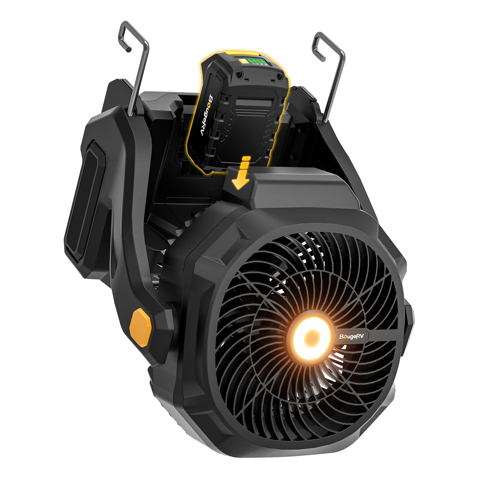 BougeRV F02 Tragbarer kabelloser Baustellen- und Außenventilator mit 144-Wh-Akku - Image 12