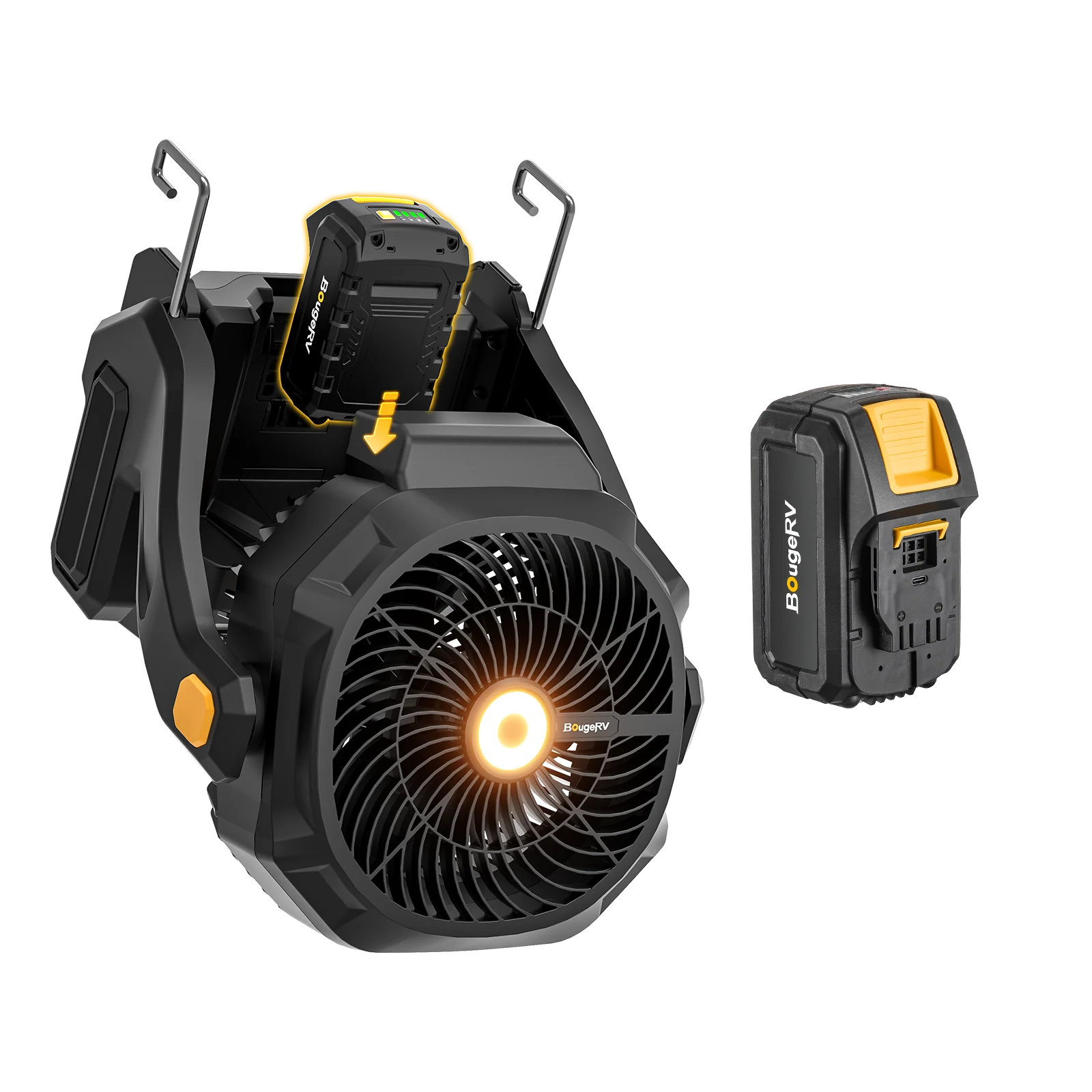 BougeRV F02 Tragbarer kabelloser Baustellen- und Außenventilator mit 144-Wh-Akku - Image 16