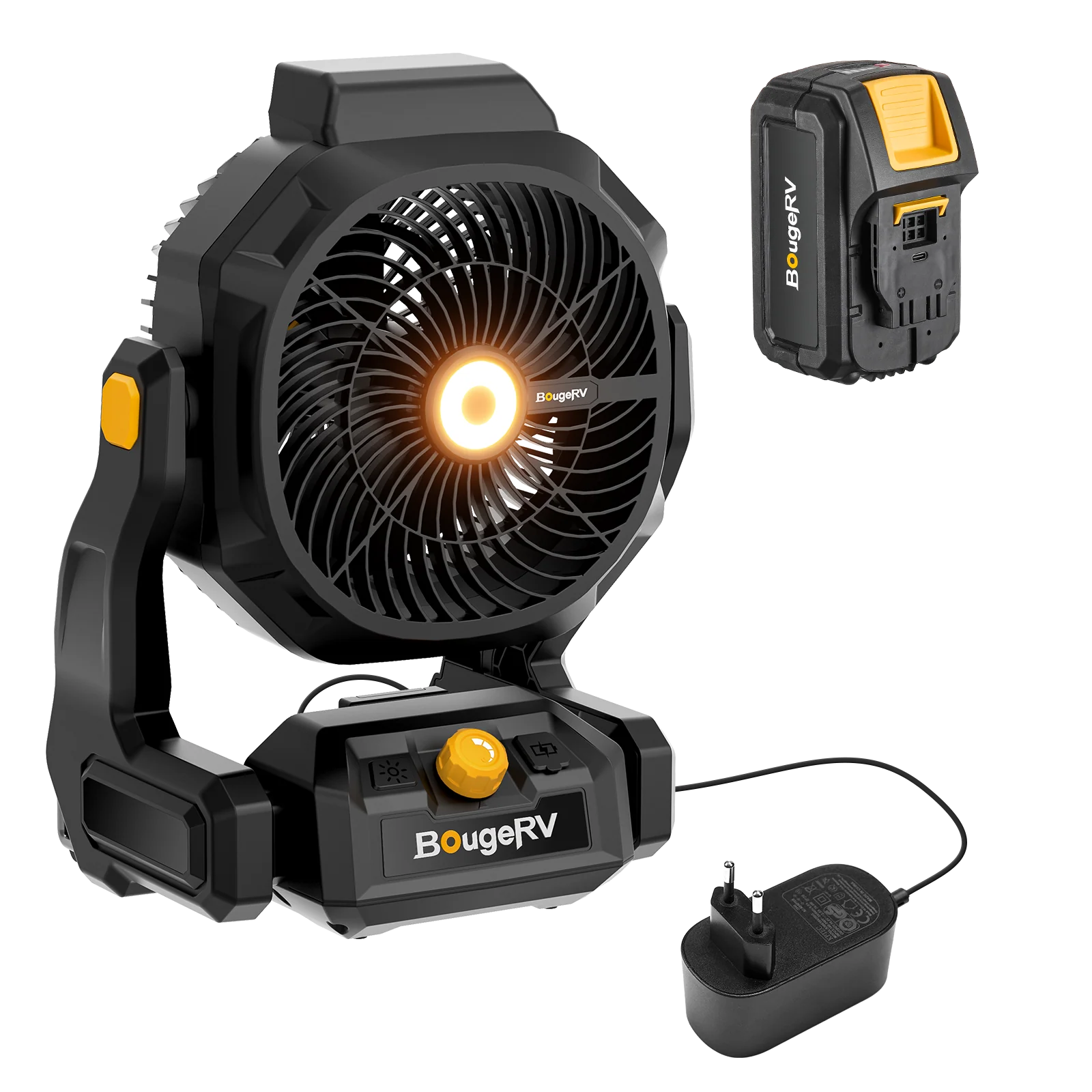 BougeRV F02 Tragbarer kabelloser Baustellen- und Außenventilator mit 144-Wh-Akku - Image 17