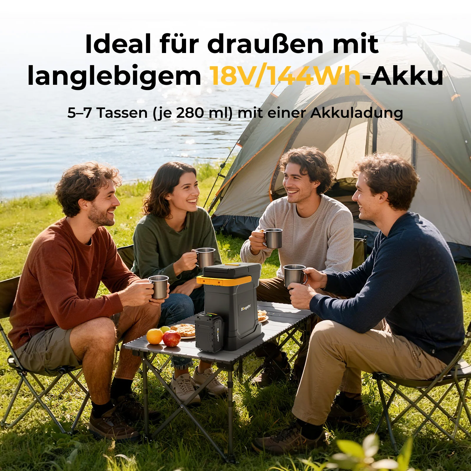 BougeRV mobile Kaffeemaschine mit 144Wh Akku - Image 3
