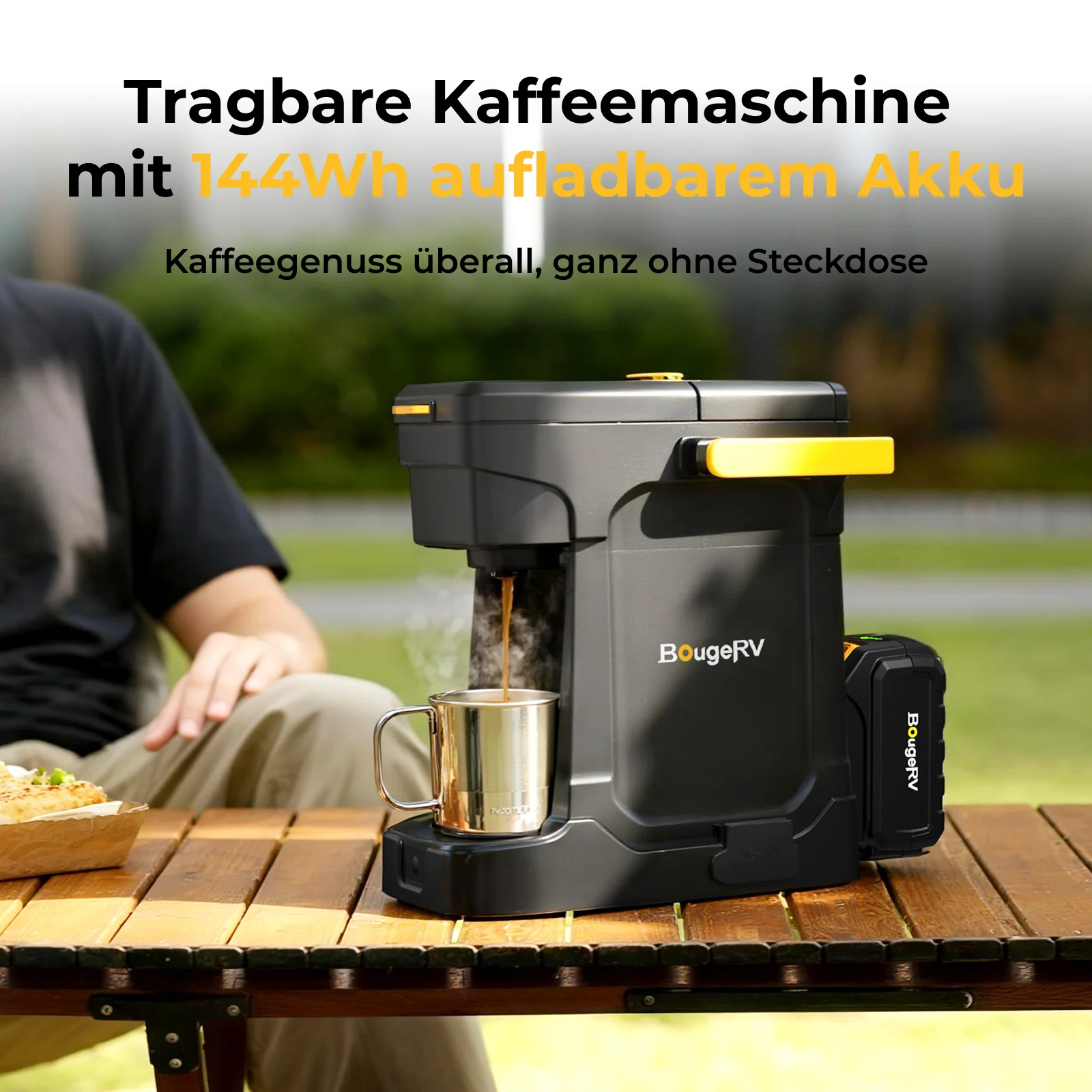 BougeRV mobile Kaffeemaschine mit 144Wh Akku - Image 4