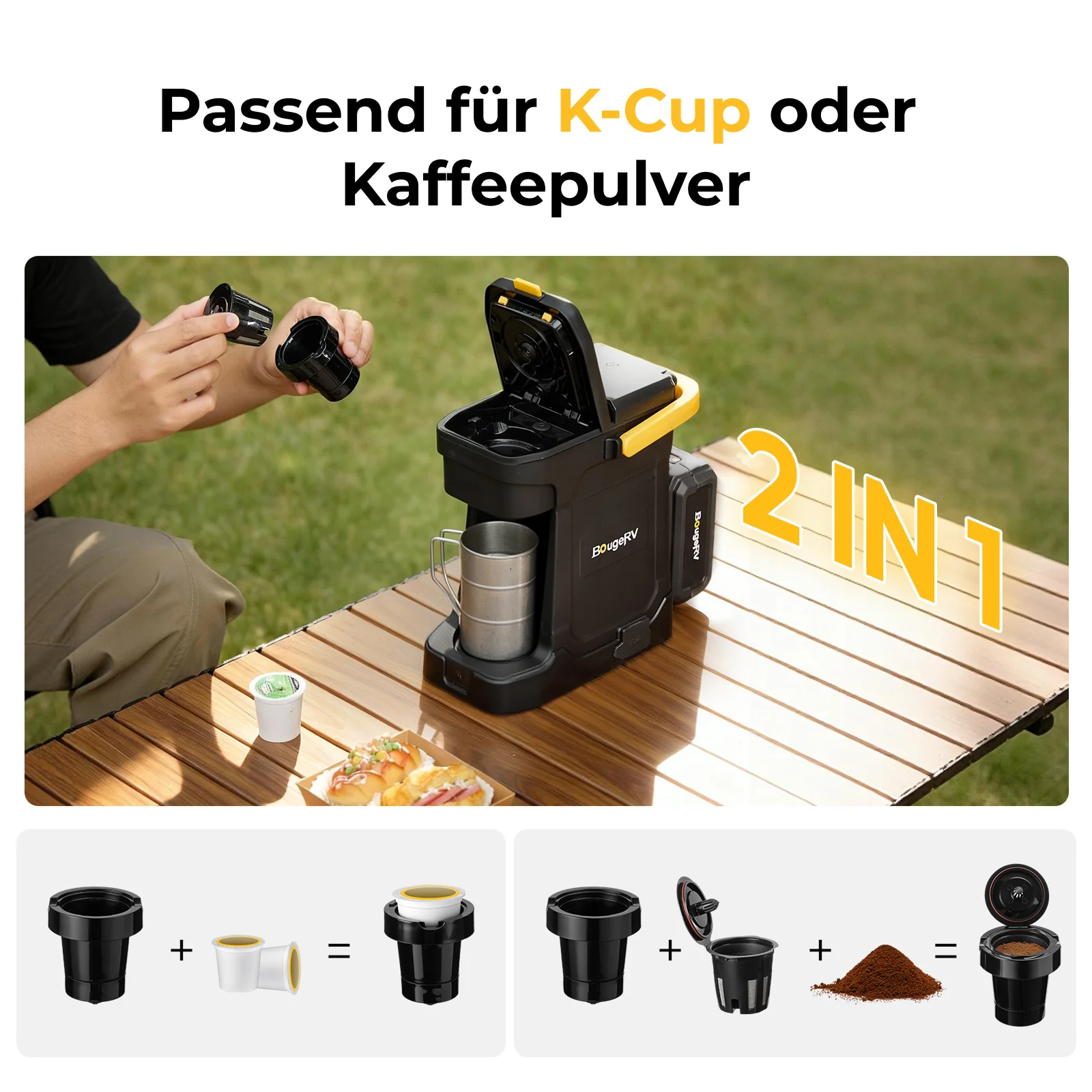 BougeRV mobile Kaffeemaschine mit 144Wh Akku - Image 5