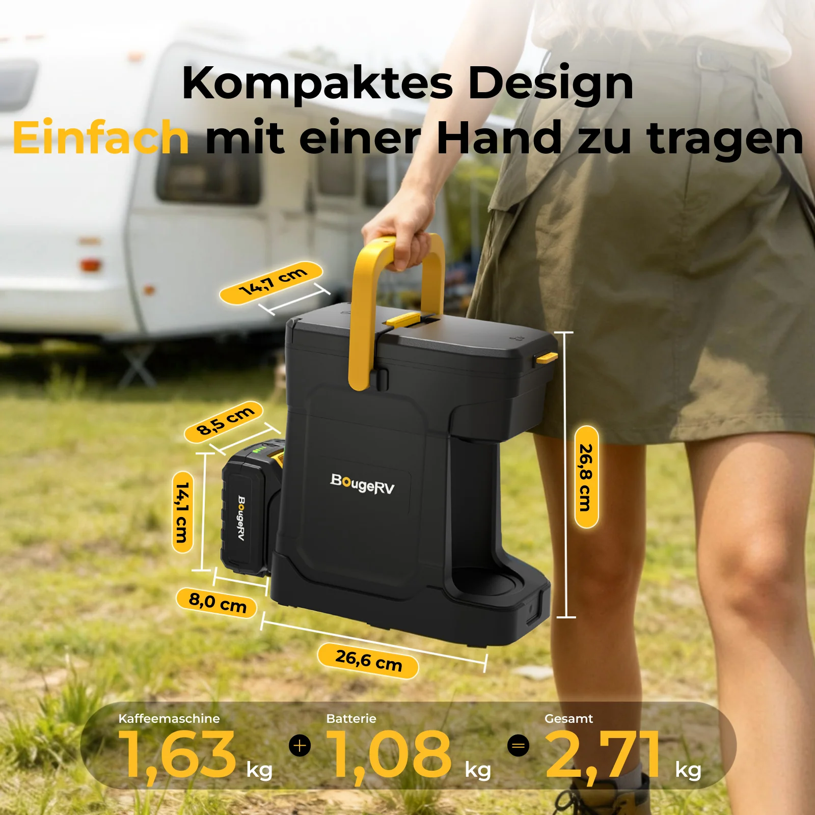 BougeRV mobile Kaffeemaschine mit 144Wh Akku - Image 6