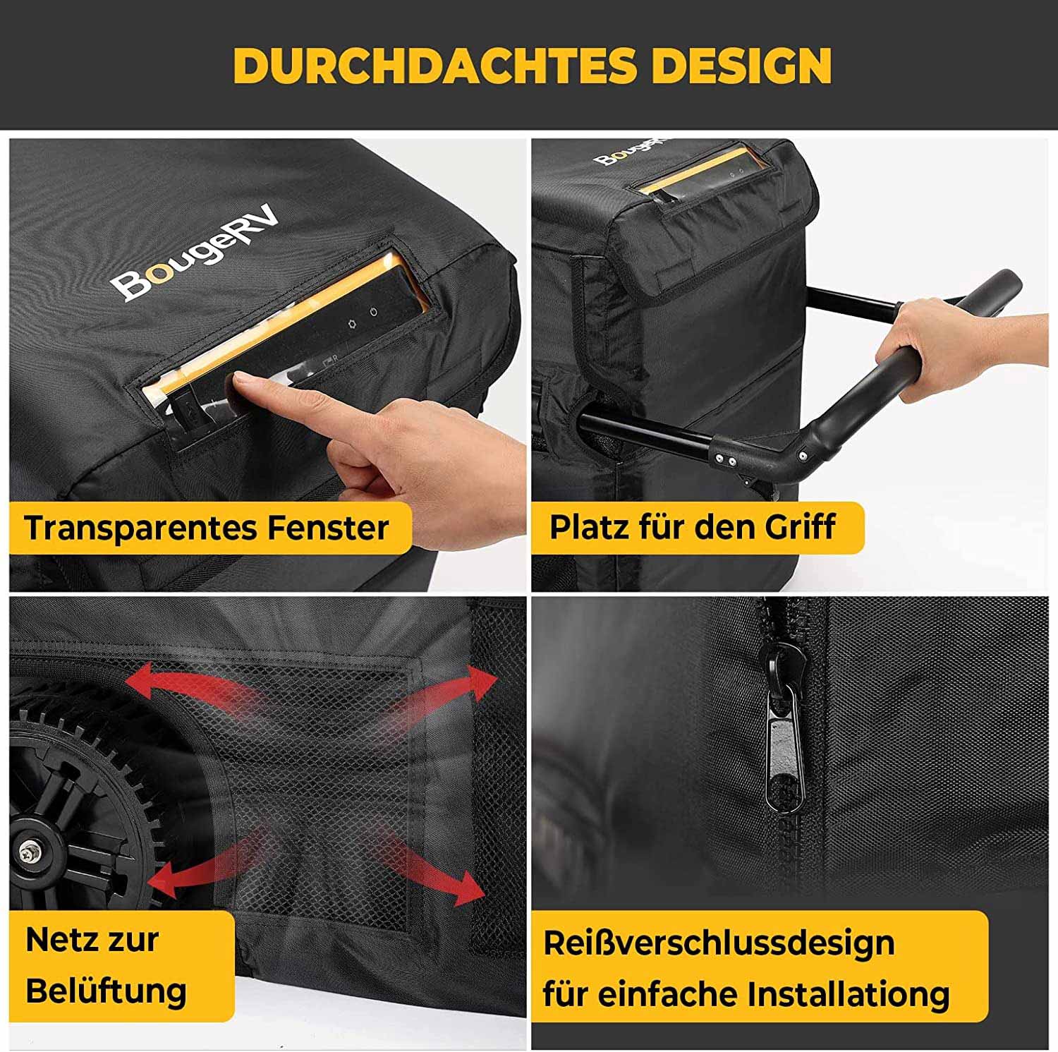 BougeRV CRD 55L 600D Tragtasche für Dual-Zone-Kühlschrank wasserdichte & Kratzfeste - Image 5