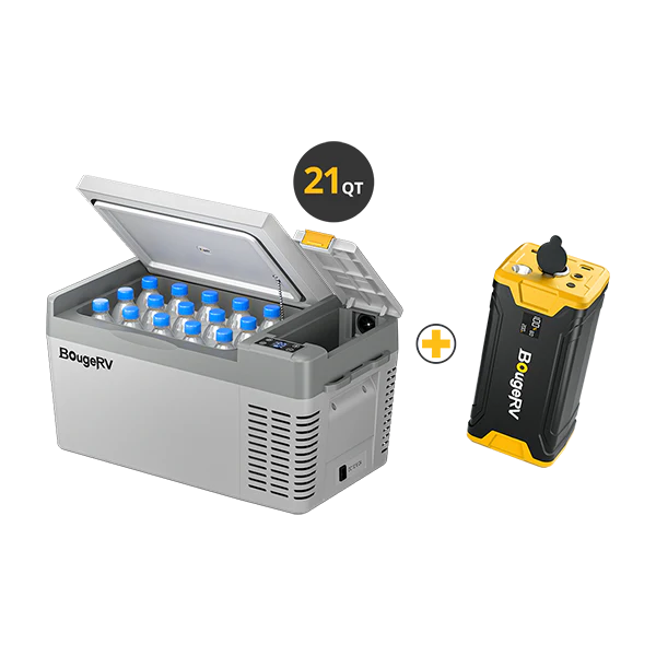BougeRV CRPRO 20L 12V Tragbarer Auto Kühlschrank Weiß - Image 7