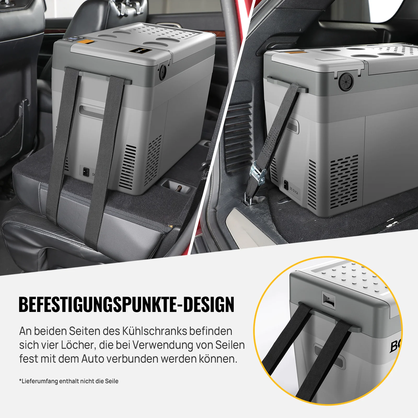 BougeRV CRPRO 29 Liter 12V Tragbarer Auto Kühlschrank Weiß - Image 5