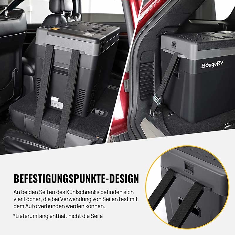 BougeRV CRPRO 29 Liter 12V Tragbarer Auto Kühlschrank Schwarz - Image 3