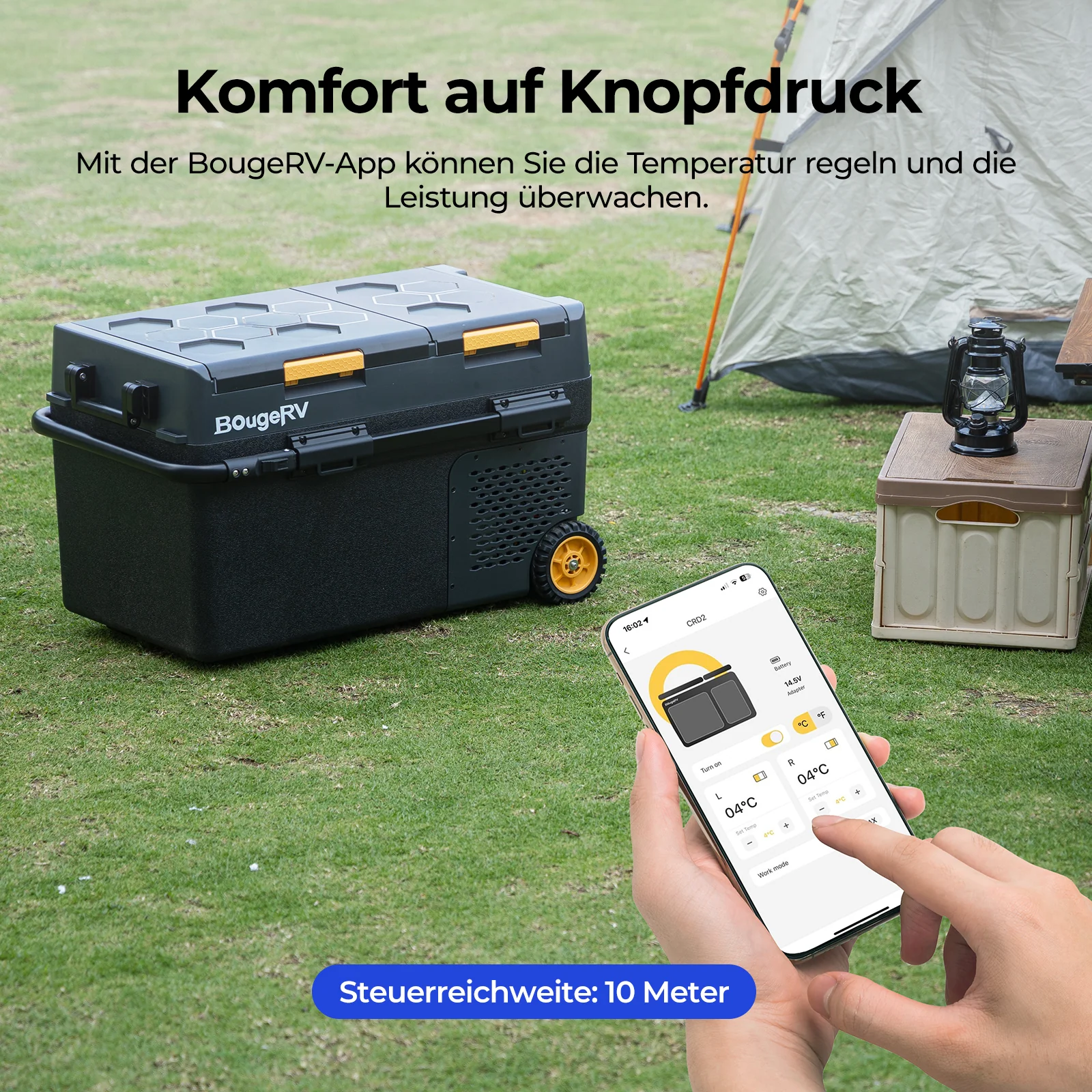 BougeRV CRD2 40 L Zwei Zonen Doppeltür Kompressor Kühlbox Auto - Image 10