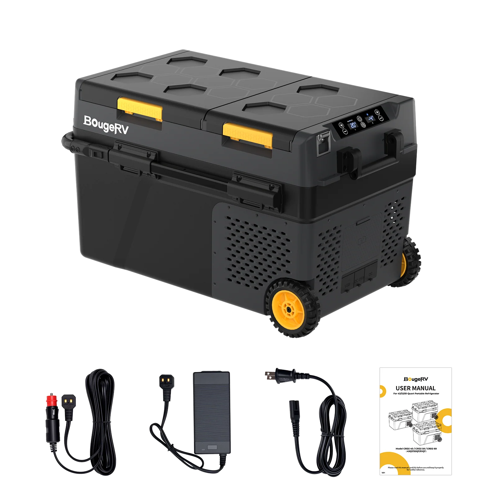 BougeRV CRD2 40 L Zwei Zonen Doppeltür Kompressor Kühlbox Auto - Image 14