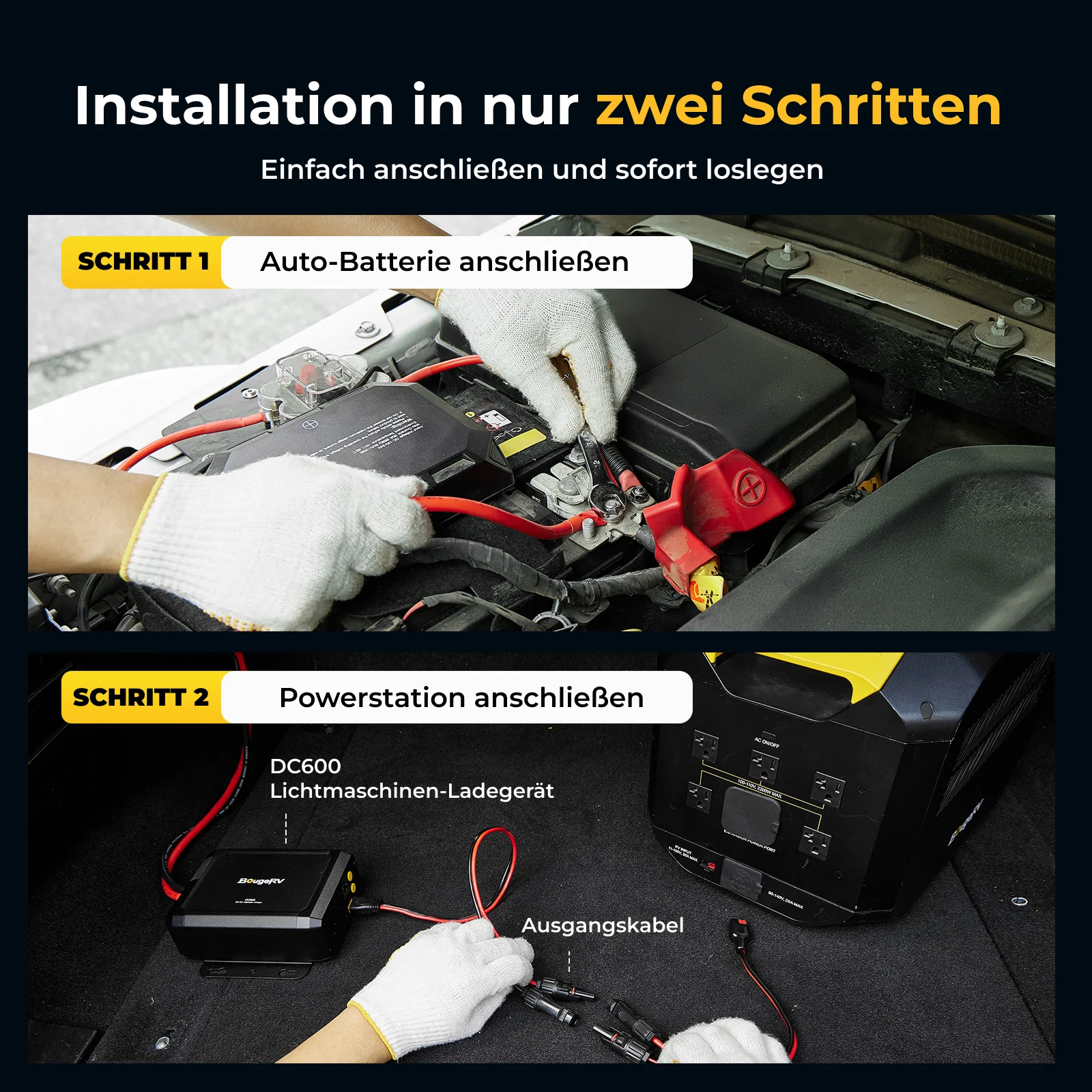 BougeRV DC600 Lichtmaschinen Ladegerät - Image 5