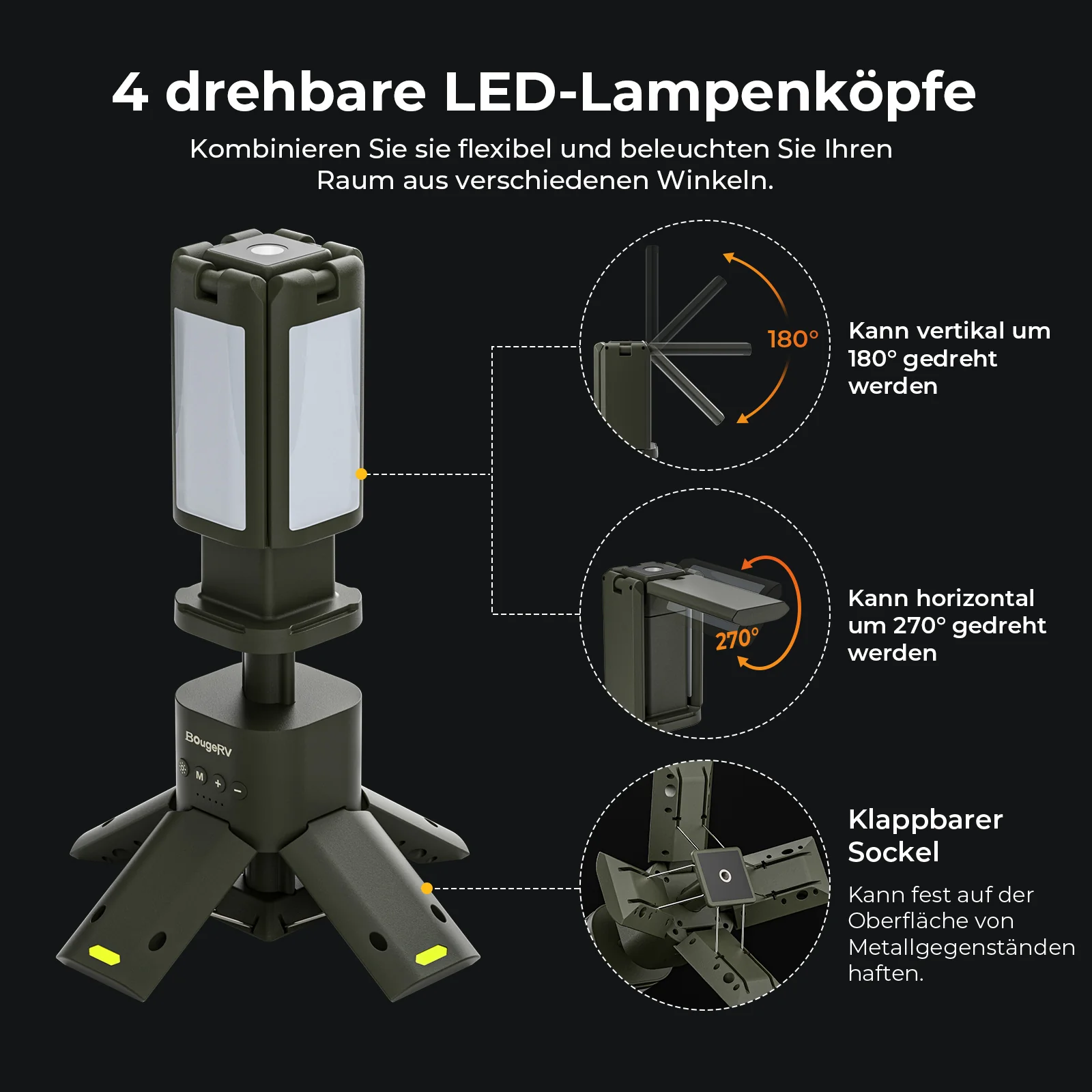 BougeRV Outdoor Tragbar Campinglampe Faltbare - Image 7