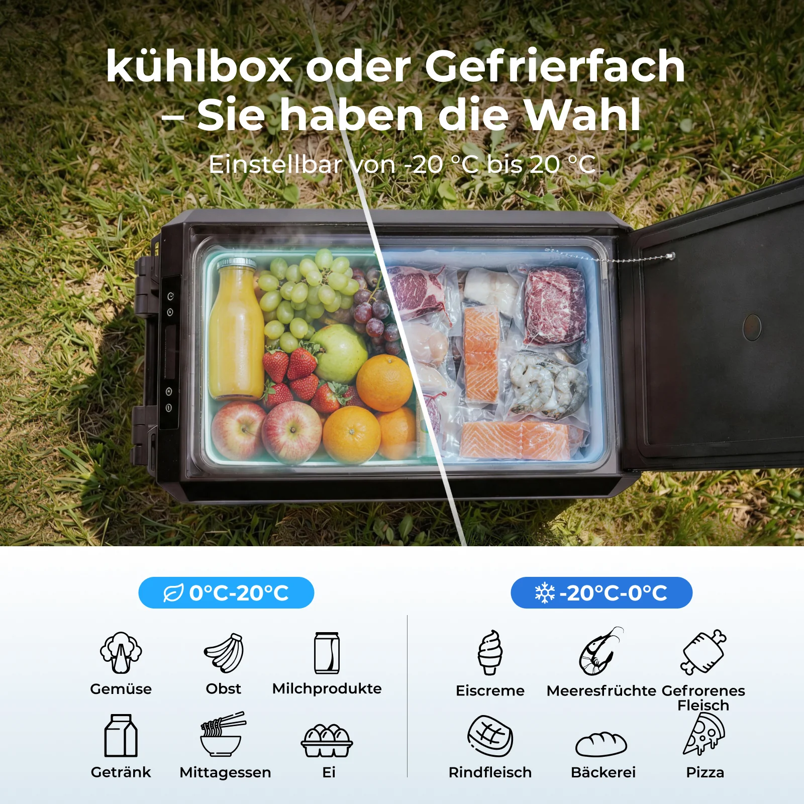 BougeRV Neuer ASPEN S50 12V 47 L tragbarer Kühlschrank (Mit Rollen) - Image 3