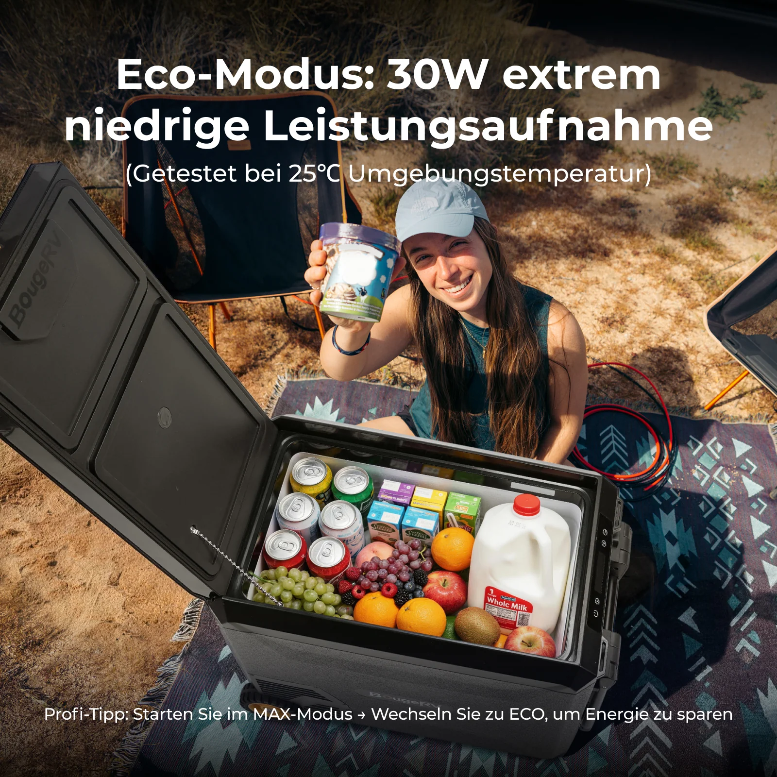BougeRV Neuer ASPEN S50 12V 47 L tragbarer Kühlschrank (Mit Rollen) - Image 9