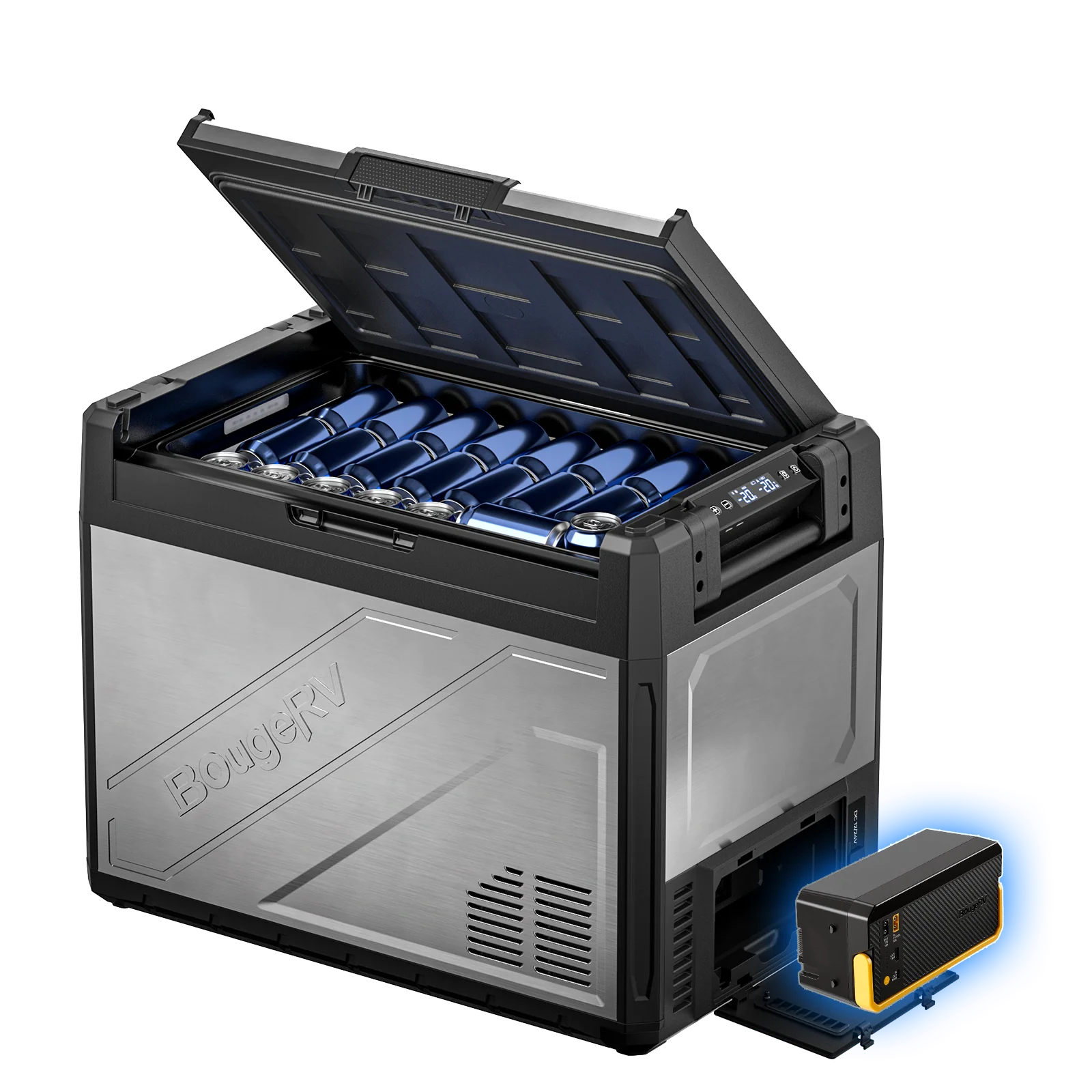 BougeRV Neu Rocky V3.0 65 L Zwei Zonen 12V Kompressor Kühlbox Auto - Image 11