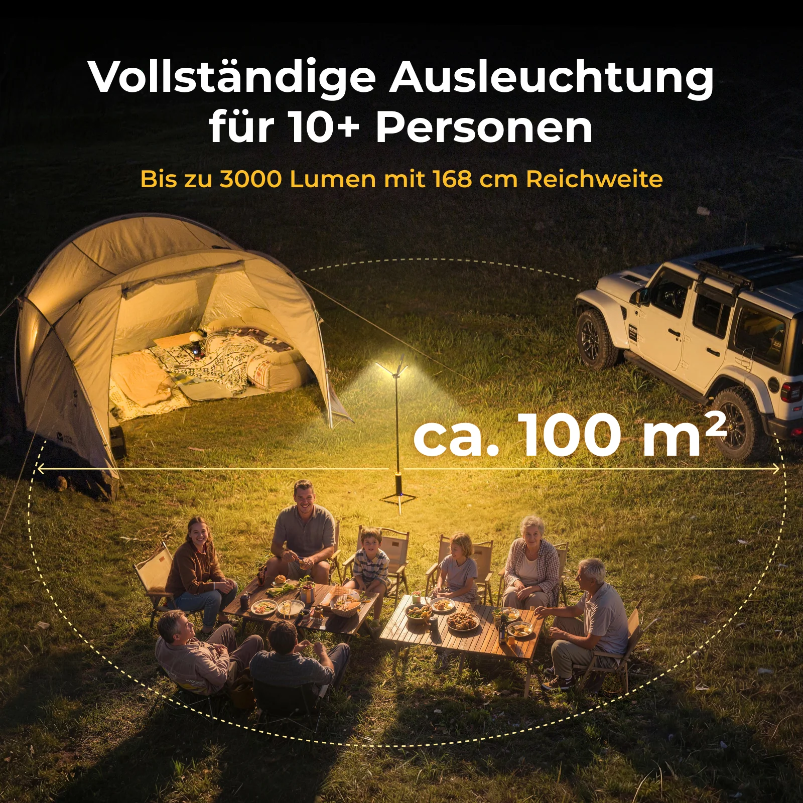 BougeRV Neue T1 tragbare teleskopische Campinglampe - Image 4