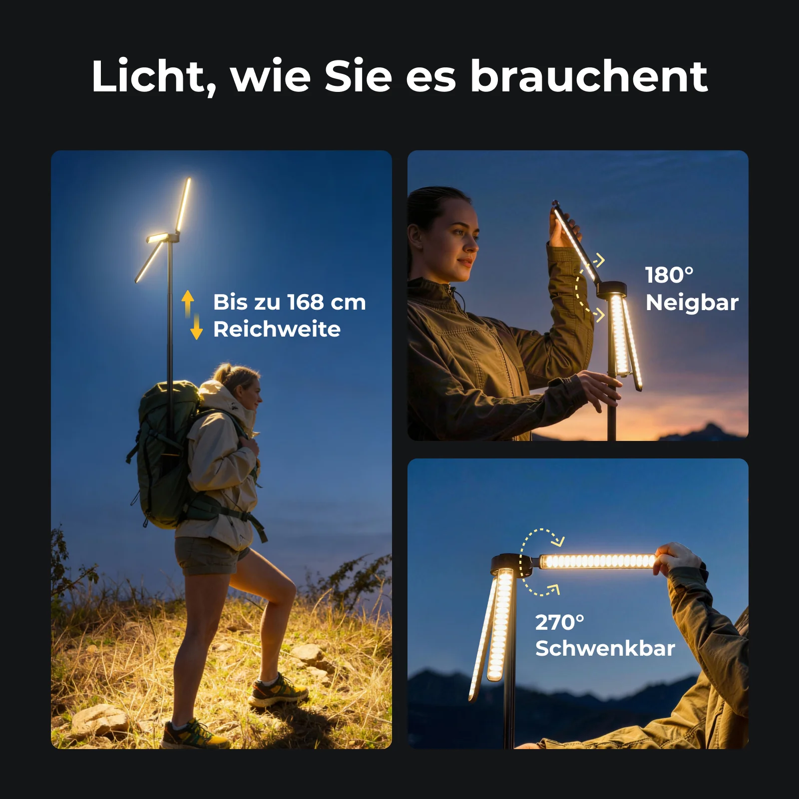 BougeRV Neue T1 tragbare teleskopische Campinglampe - Image 9