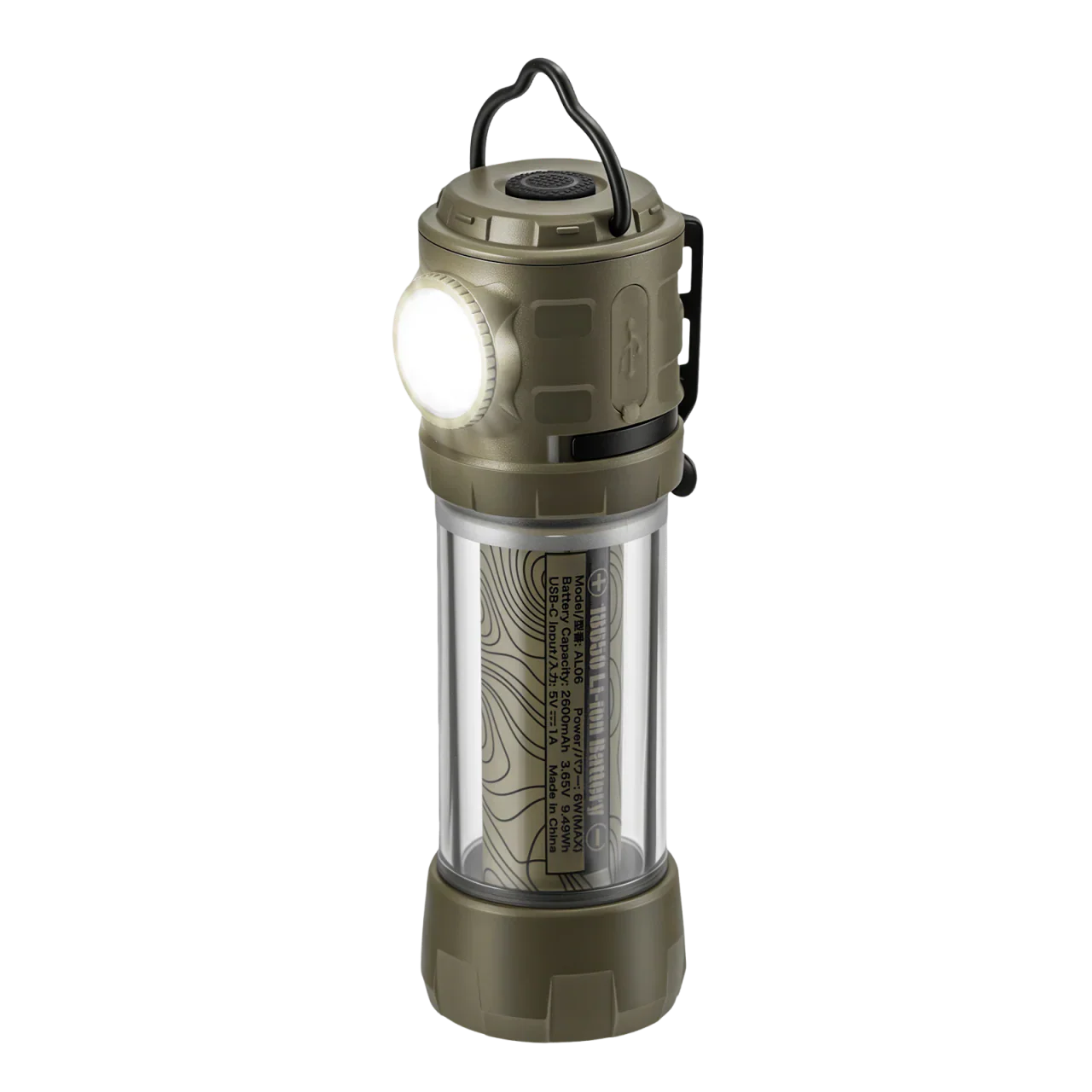 BougeRV AL06 Tragbare Camping-Laterne Wiederaufladbare Notfall-Taschenlampe - Image 3