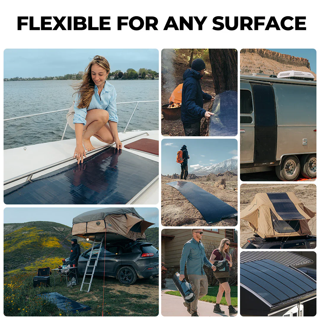 Yuma 100W CIGS Solarpanel 360° Flexibles Solarmodule mit Klebeband (Dünn/lange Version) - Image 4