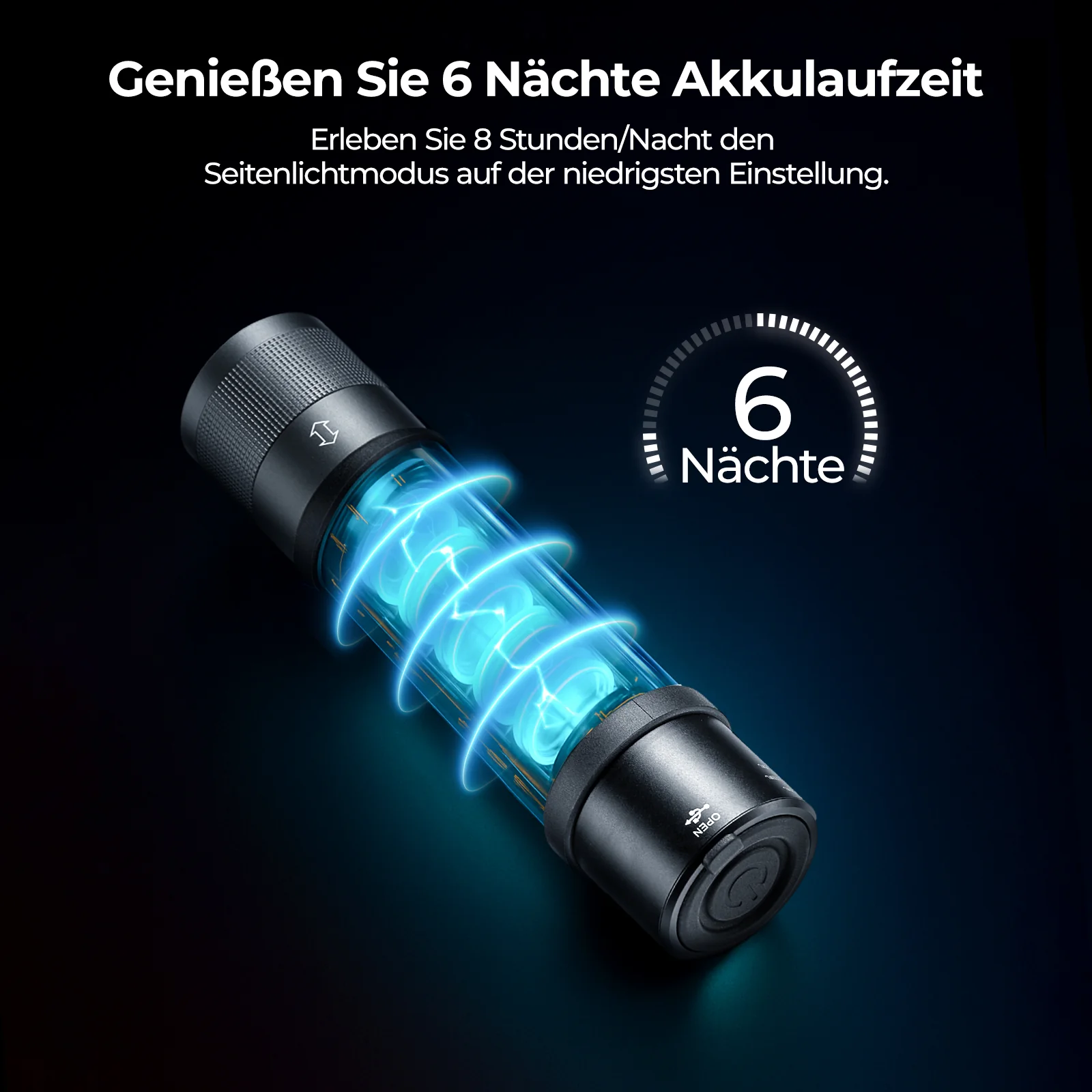 BougeRV AL01 Verstellbare Camping Taschenlampe Outdoor Notlicht - Image 7